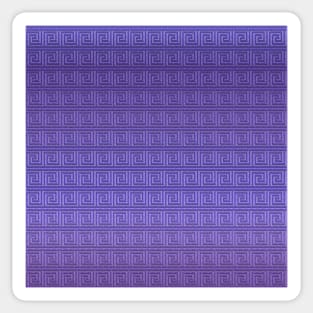 Purple greek key Sticker